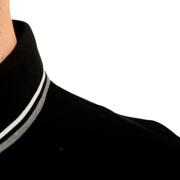 Versace Men's Black Logo Embroidery Short Sleeve Polo Shirt US M IT 50 - Picture 4 of 6